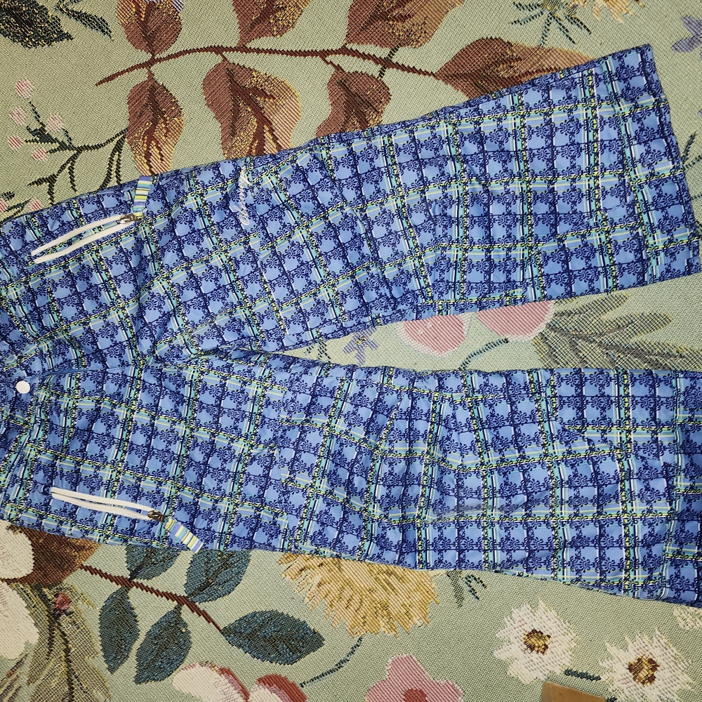 Girls Obermeyer Brook Pants Iris Plaid Ski Snow Winter Pants Size 8 Juniors